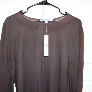 Silk TrimAntonio Melani Burnout Collar Blouse